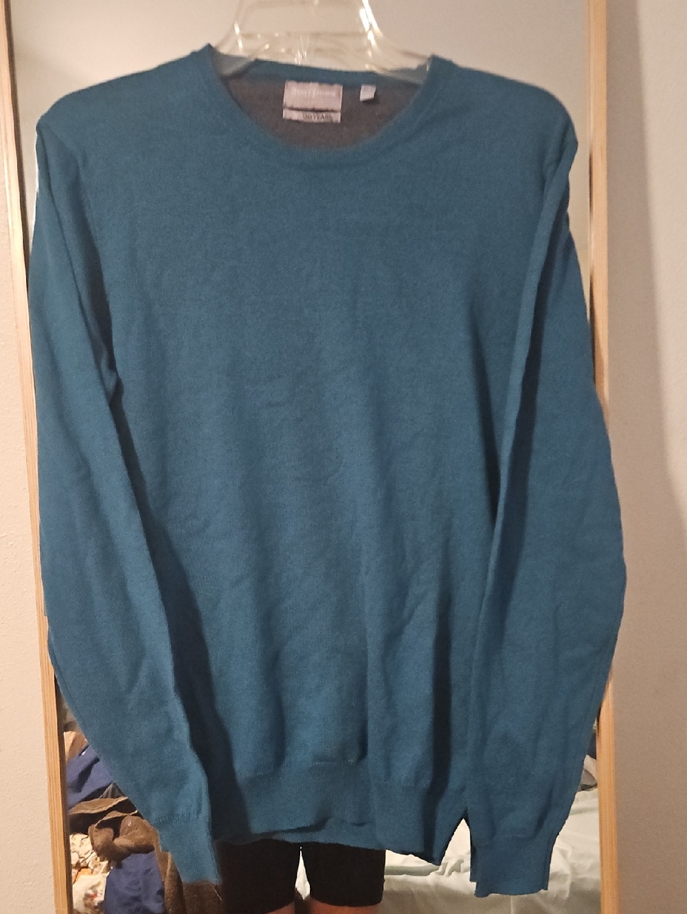 Hickey Freeman Long Sleeve Through Neck Cotton Cashmere Blend Sweater S NWT
